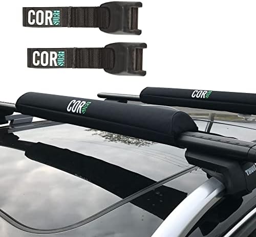 COR Surf Aero Roof Rack Pads, No-Scratch Tie Down Straps, 28in Wide 10ft - Image 5