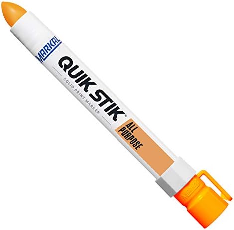 Markal 61043 Quik Stik All Purpose Long-Lasting Solid Paint Marker, Fluorescent by Markal