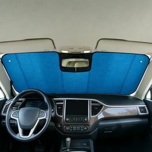 GWUSKDT Car Windshield Sunshade-Thicken 5-Layer Bubble Block Heat and Sun UV - Image 3