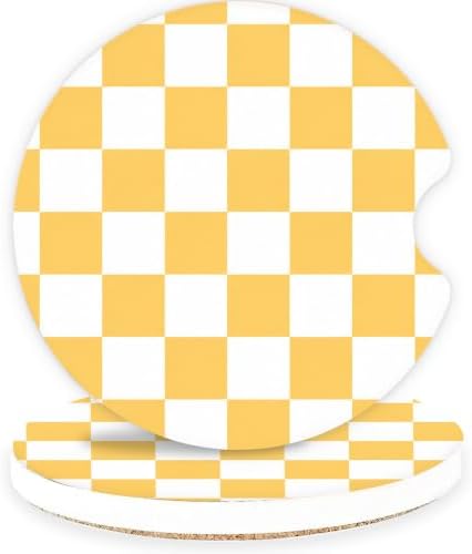 Ceramic Car Coasters – Absorbent Car Cup Holder Coaster Set by lethooly