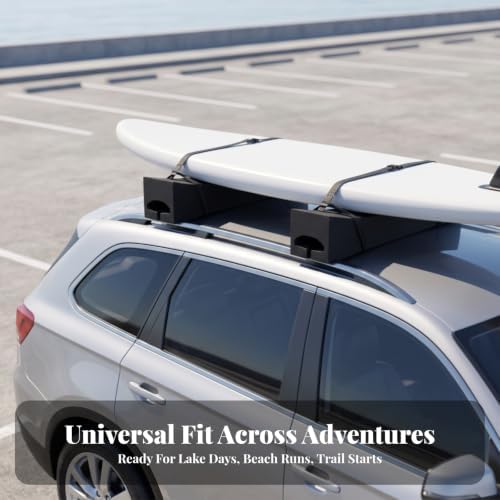 Heavy-Duty Soft Roof Rack Pads Setup, Lightweight, Foam Roof Rack Pads - Image 3