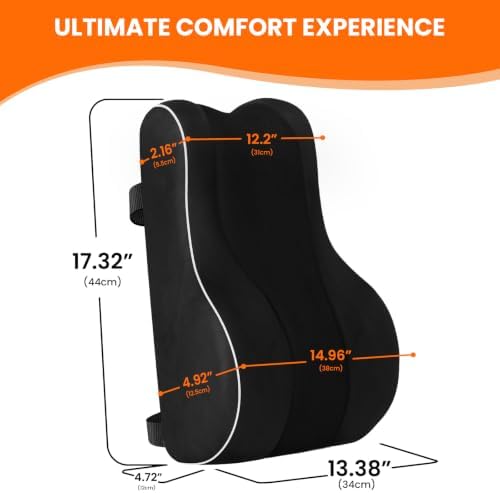 CloudBliss Lumbar Support Pillow, Memory Foam - Image 5