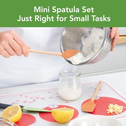 Tovolo Mini Spoon Spatula Wooden Handle Set - Image 2