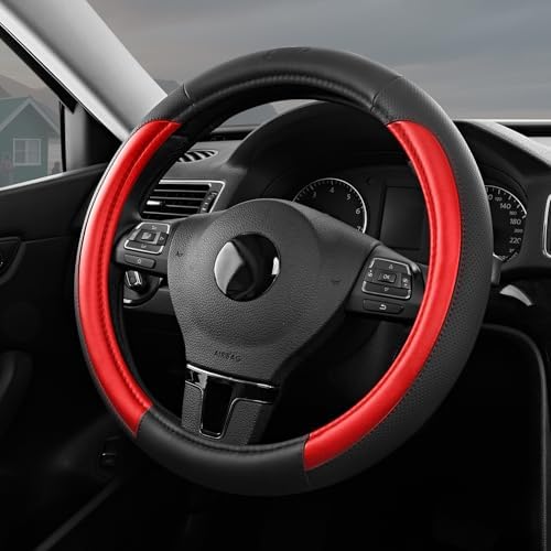 Skechers Steering Wheel Cover Memory Foam, Luxury Leather Steering Wheel Covers by Unknown