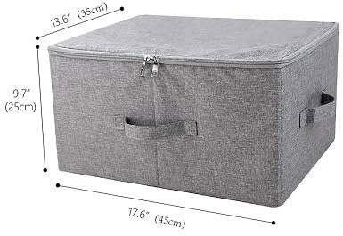 Folding Rigid Storage Baskets for Clothing, Closet Shelf Drawers - Image 2