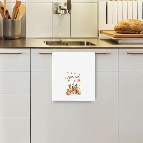 Fall Greyhound Kitchen Towels - Image 3