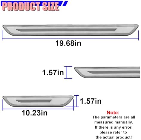 Craedli 4PCS Car Door Sill Protector, Stainless Steel Car Front & Rear Doors - Image 2
