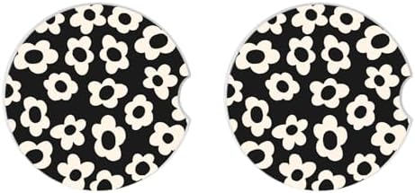 Absorbent Car Coasters 2 Pack for Cup Holders, 2.56" Ceramic Stone & - Image 4