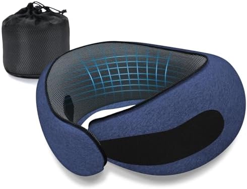 Neck Travel Pillows for Airplanes Memory Foam Neck Comfort Pillow Compact by Dujuanus