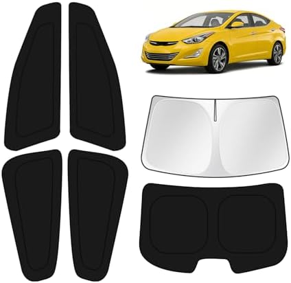 KUST Car Window Shades for Hyundai Elantra 2011-2015 2016 Windshield Sun Shade by KUST