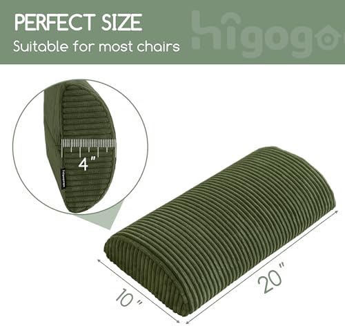 HIGOGOGO Lumbar Support Pillow for Recliner Chair/Accent Chair/Couch, Memory - Image 2