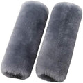 OGLAND 2 Pack Sheepskin Car Seat Belt Cover Pads | Wool Seatbelt Cushions by OGLAND
