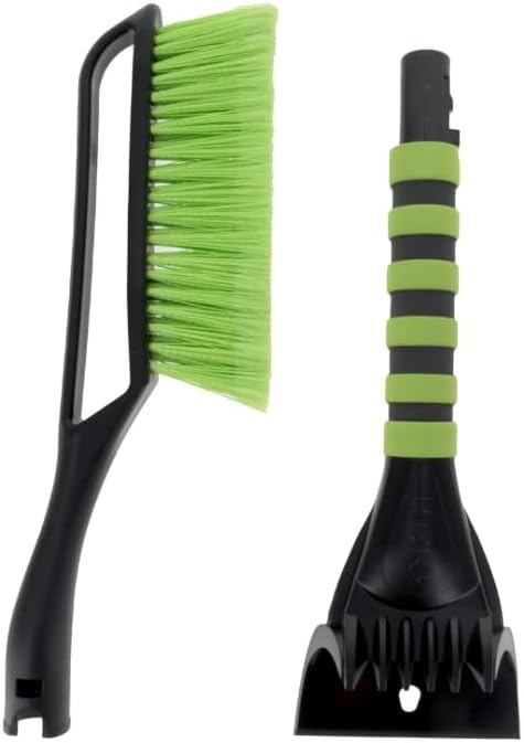 14-Inch Ice Scraper & Snow Brush Combo – Non-Slip Comfort Grip, by Unknown