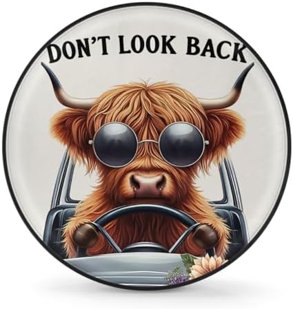Rv Spare Tire Cover Wheel Funny Alpine Cow Tire Covers Wheel Protectors by FengQuGou