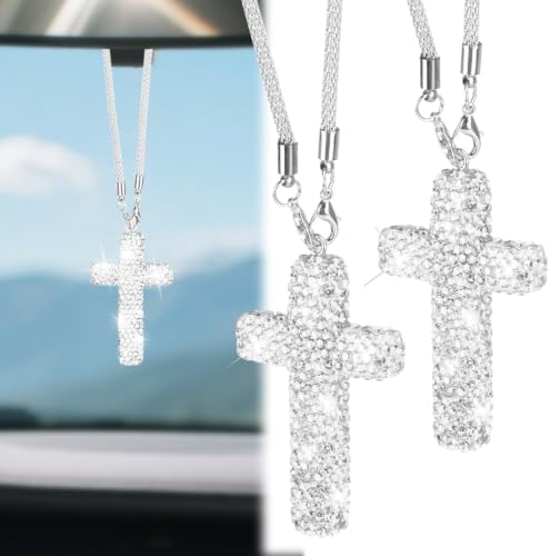 BFXM 2PCS Cross for Car Mirror Hanging by BFXM