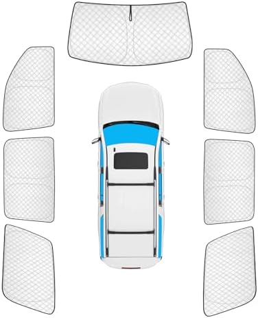 KMF 7pcs Thicken Sun Shades for Chevy Suburban 2015-2020 Accessories, Chevrolet by KMF