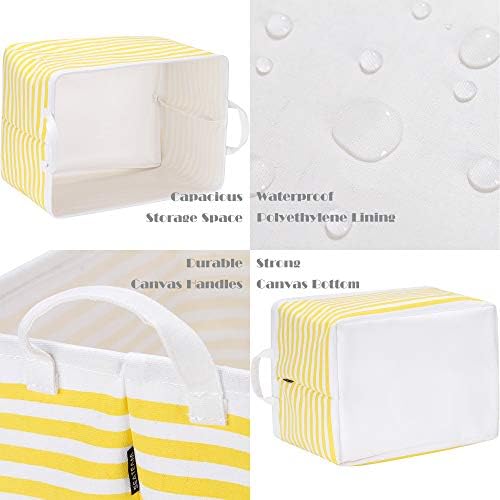 Sea Team Large Rectangle Open-Top Canvas Storage Basket - Image 5