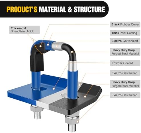 Nilight Trailer Hitch Tightener Anti-Rattle Blue - Image 3