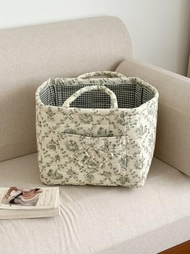 Storage Basket Boho Fabric Large Collapsible Floral Laundry Nursery Hamper by Ankick
