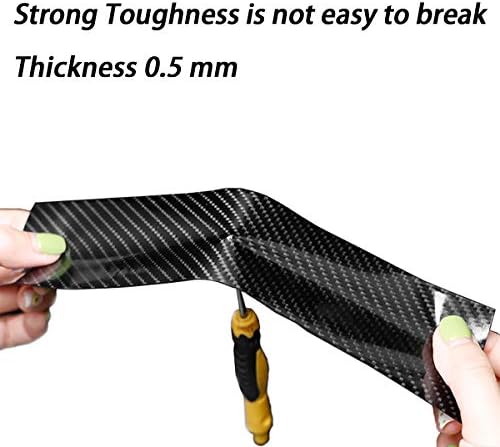 DGSL Car Door Edge Guards Door Sill Protector, 2In x 33Ft 5D Carbon Fiber Car - Image 3