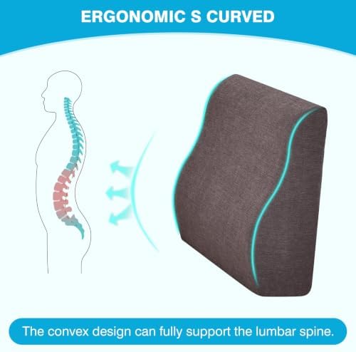 Back Support Pillow for Recliner Dual Layer Lumbar Support Pillow - Image 5