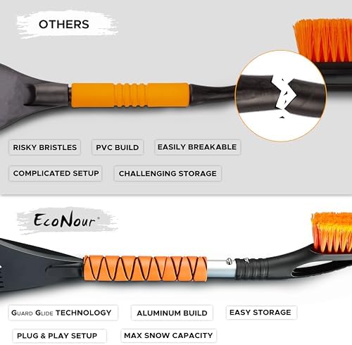 EcoNour 27" Snow Brush with Ice Scraper - Image 5