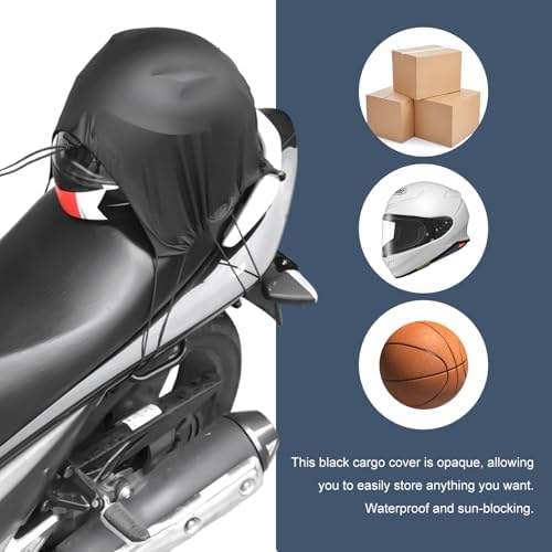 Cargo Net for Motorcycle, Waterproof Luggage Strap Rack Bungee Net - Image 3