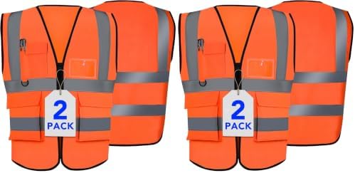 XPCARE Reflective Safety Vests For Women Men, High Visibility Security Vest by XPCARE