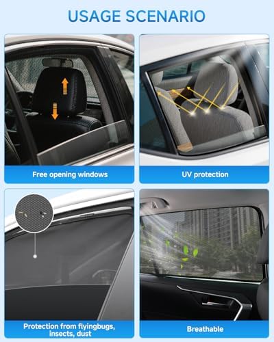 Car Window Shades for Toyota Corolla, UV & Heat Blocker, Privacy Protection for - Image 5