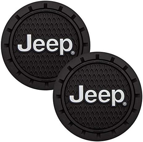 Plasticolor 000652R01 Jeep Logo Auto Car Truck SUV Cup Holder Coaster 2-Pack - Image 2