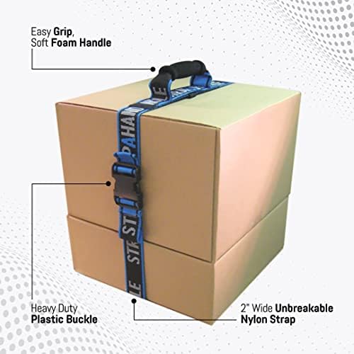 8’ Carry Strap with Handle | 2-Pack | Adjustable Belt | Easy, Carrying Heavy - Image 2