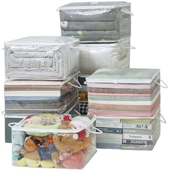 10 PCS Clear Zippered Storage Bags by Remittur