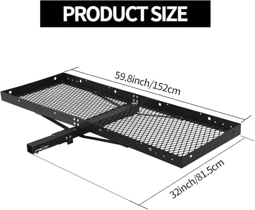 300LBS Capacity Hitch Cargo Carrier - Image 2