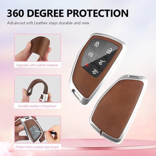 for Chevy Key Fob Cover PU Leather - Image 4