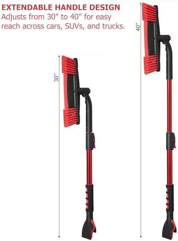 Gardenised 30–40" Extendable Snow Brush - Image 2