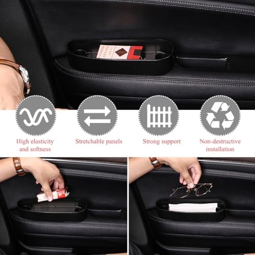 Yourkar Car Armrest Support Cover, Left Side Door Armrest Cushion Pad Extender - Image 5
