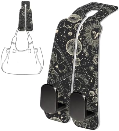 PU Leather Car Seat Hook, Storage Headrest Hanger, Cute Car Backseat Organizer - Image 6