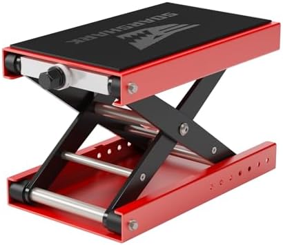 Aluminum Motorcycle Scissor Lift Jack, 1100LBS Heavy Duty by Unknown