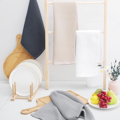 Homaxy 100% Cotton Waffle Weave Kitchen Dish Towels 18-Pack - Image 6