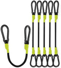 8 Pack 48" Carabiner Bungee Cords Heavy Duty Outdoor, 190 Lb Break Strength by LuckyStraps