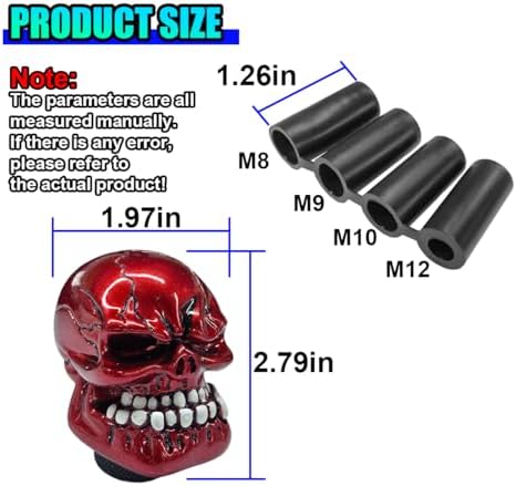 Skull Car Gear Shift Knob, Big Tooth Gear Stick Shifter Knob - Image 2