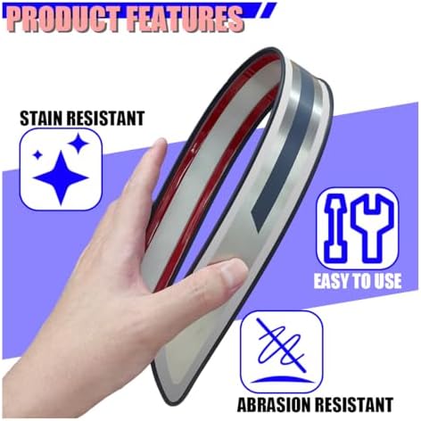 Craedli 4PCS Car Door Sill Protector, Stainless Steel Car Front & Rear Doors - Image 6