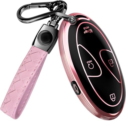 Lucrum Compatible with Hyundai Key Fob Cover & Keychain by Lucrum