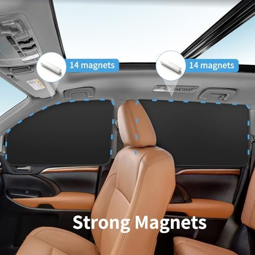 Magnetic Car Window Shades, Keep Cooler Car Curtain - Image 4