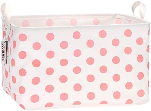 Sea Team Large Rectangle Open-Top Canvas Storage Basket by SeaTeam