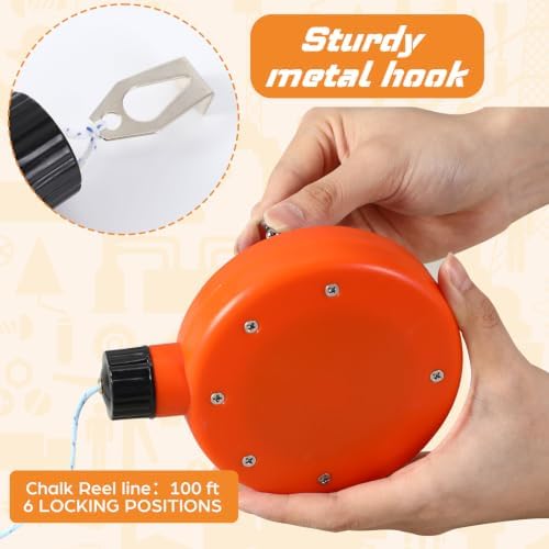 AmazingSpark 4 Chalk Line Tool for Building 100 ft - Image 3