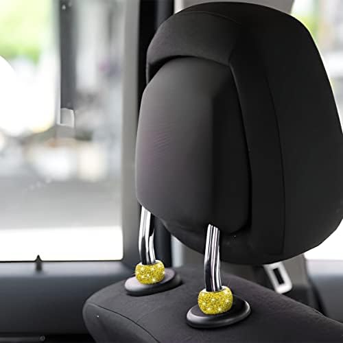 XINLIYA 4 Pack Car Headrest Collars, Bling Car Head Rest Collars Rings Decor - Image 6
