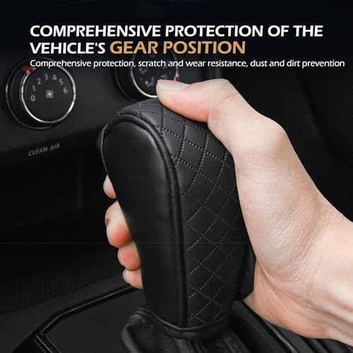 Car Gear Shift Cover, Leather Shifter Cover, Gear Shift Knob Cover - Image 7