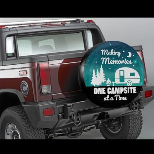 Making Memories One Campsite of A Time Spare Tire Cover Tree 17 Inch - Image 2
