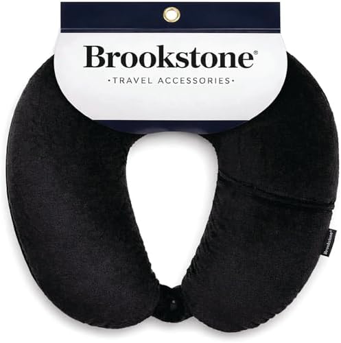 Brookstone Microbead Neck Pillow Soft Travel Pillow by Unknown